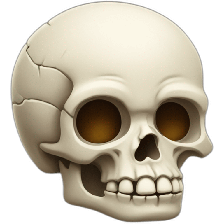 skull with thinking face emoji