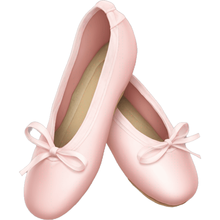 Pale pink ballet shoes emoji