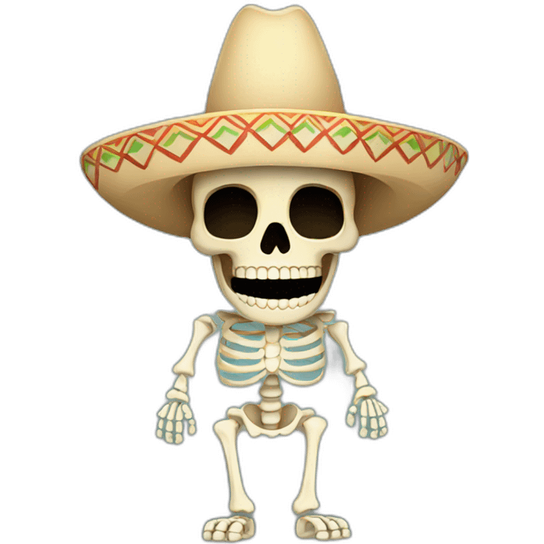 Mexican skeleton emoji