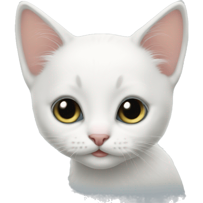 white kitten  emoji