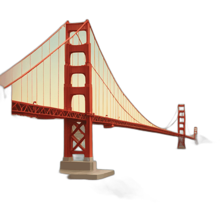 San Francisco golden gate bridge emoji