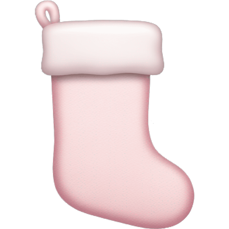  light pink Christmas stocking emoji