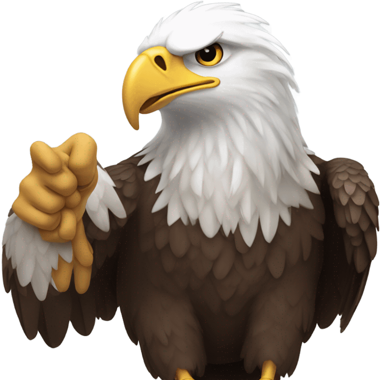 Eagle sucking thumb emoji