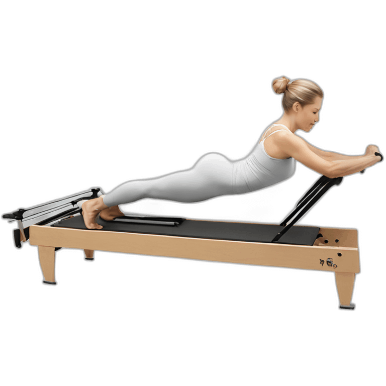 Pilates reformer white classical  emoji