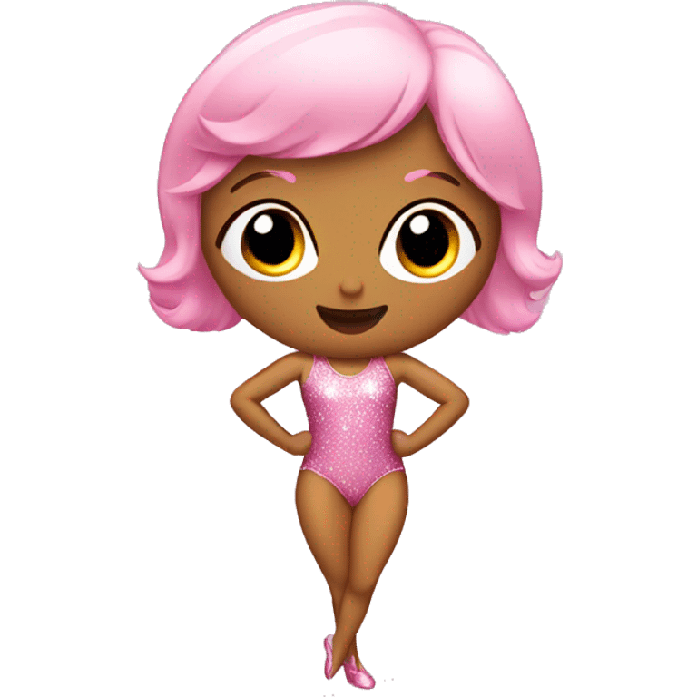 Sparkly pink leotard  emoji