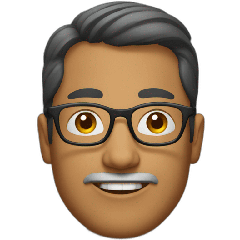 a nepali amn with glasses on emoji