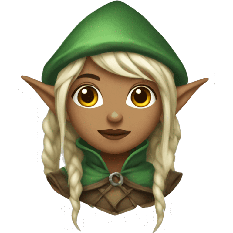 rogue female elf fantasy emoji