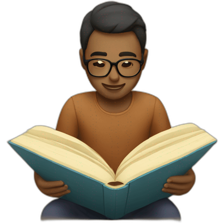 reading a book emoji