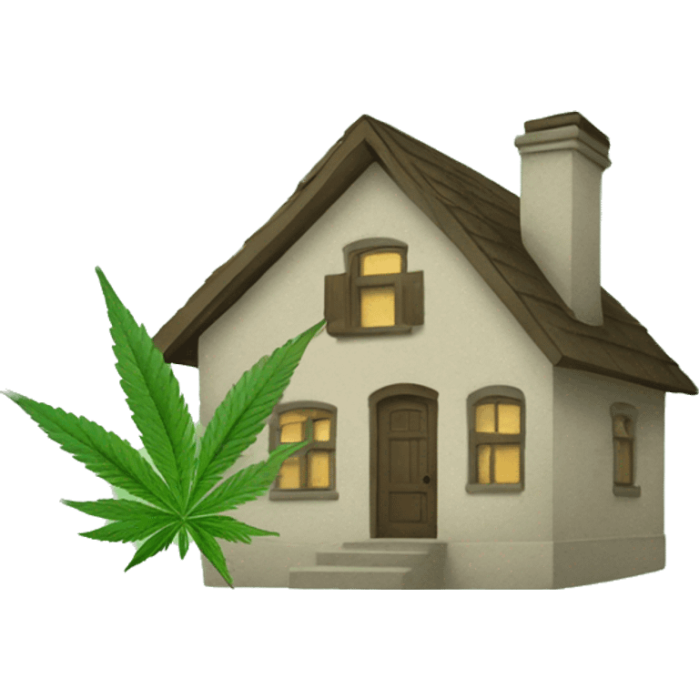 House of cannabis emoji