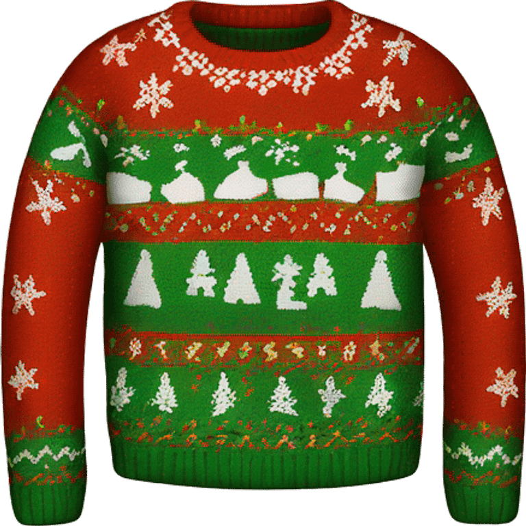 ugly christmas sweater emoji