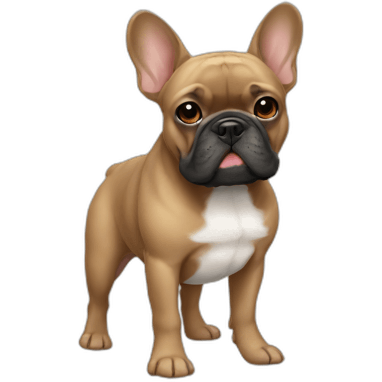 dark tan french bulldog emoji