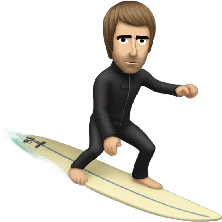 Liam Gallagher surfing emoji