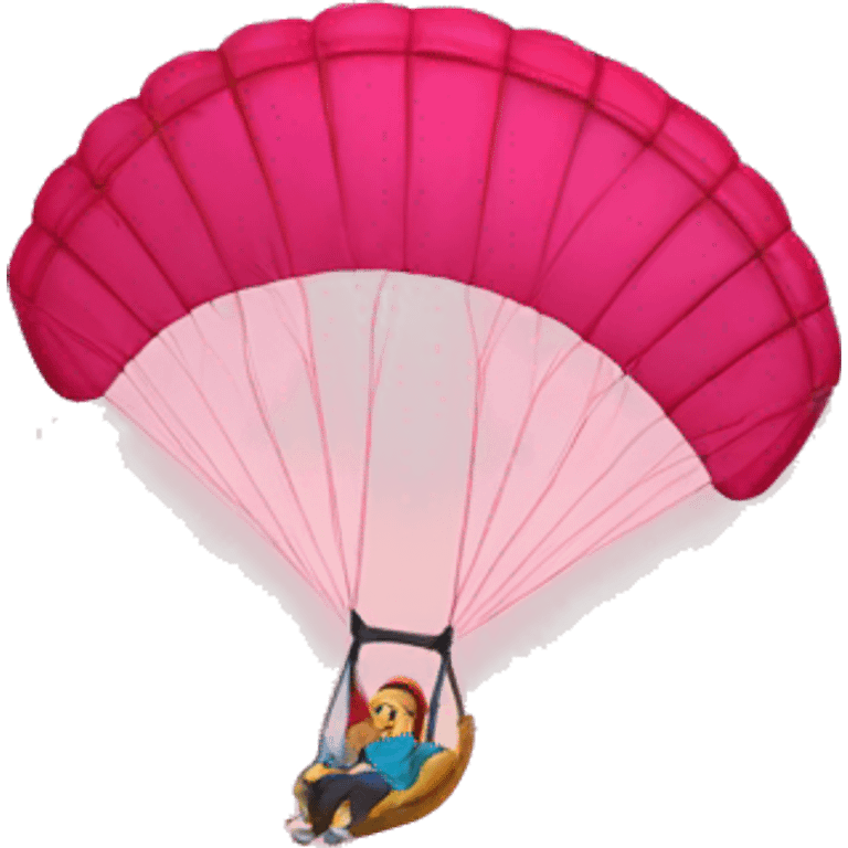 Parapente rose emoji