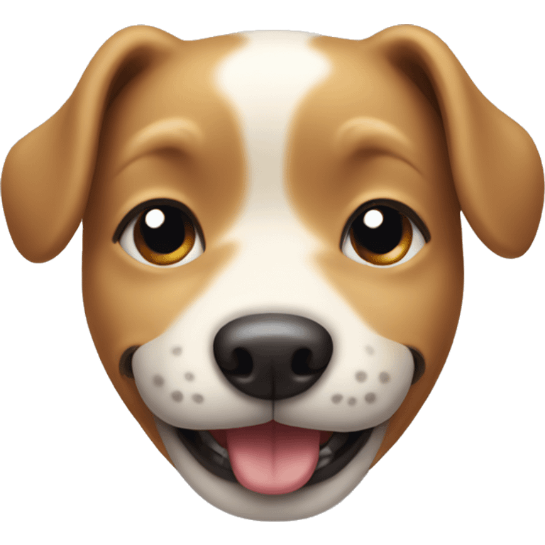 cute smiling dog face emoji