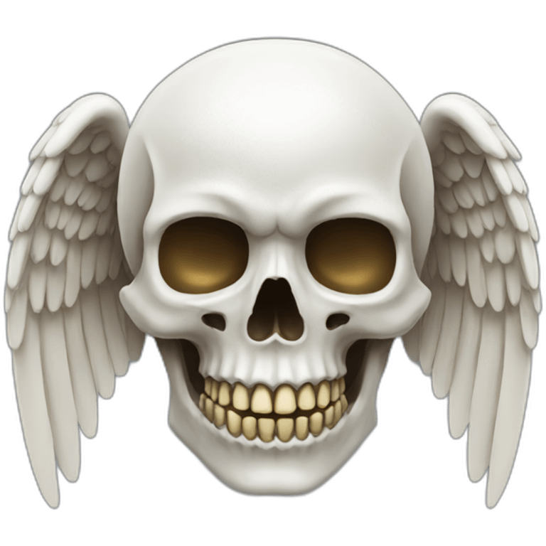 Angel skull emoji