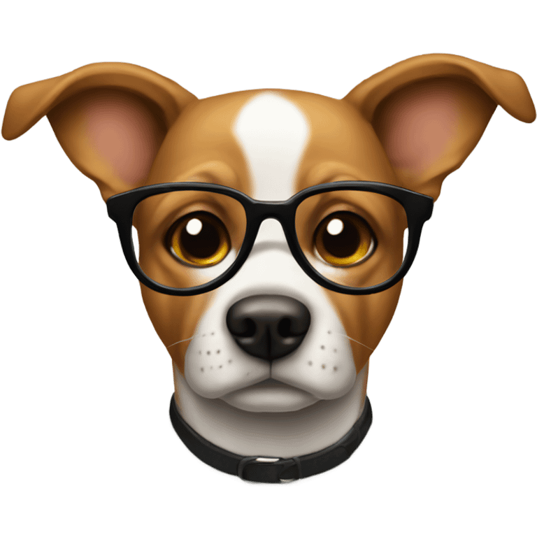  Perro con lentes  emoji