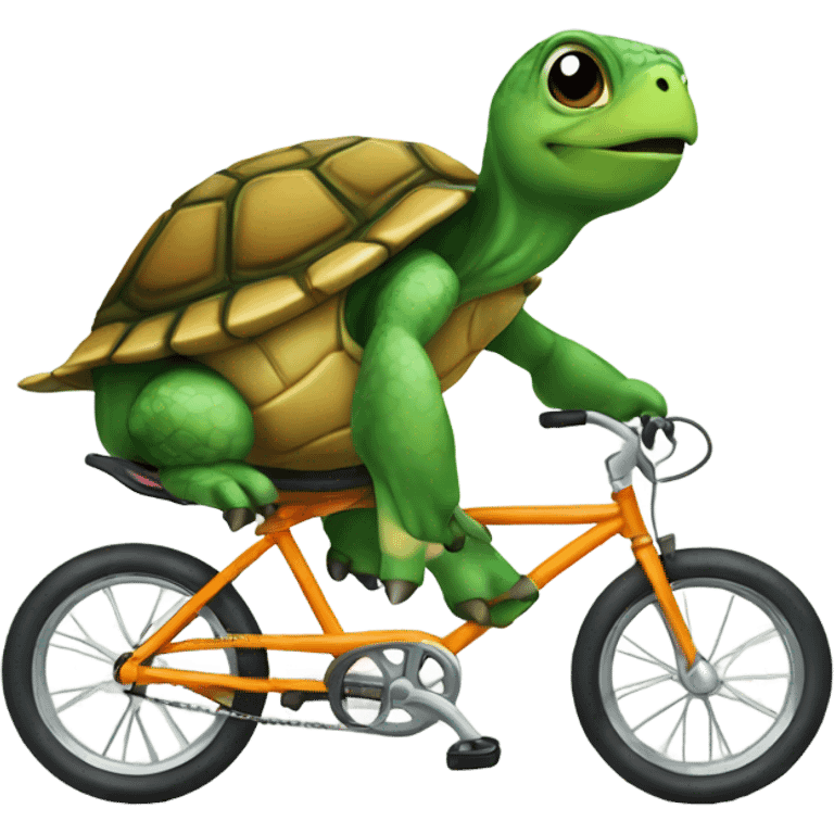 Turtle head on bike emoji