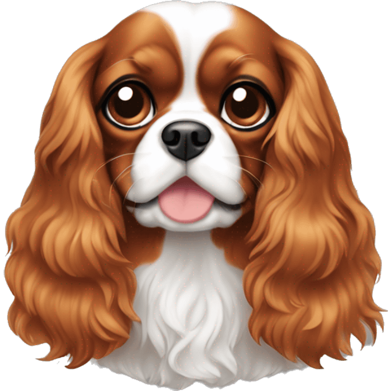 Cavalier King Charles Spaniel being cute emoji