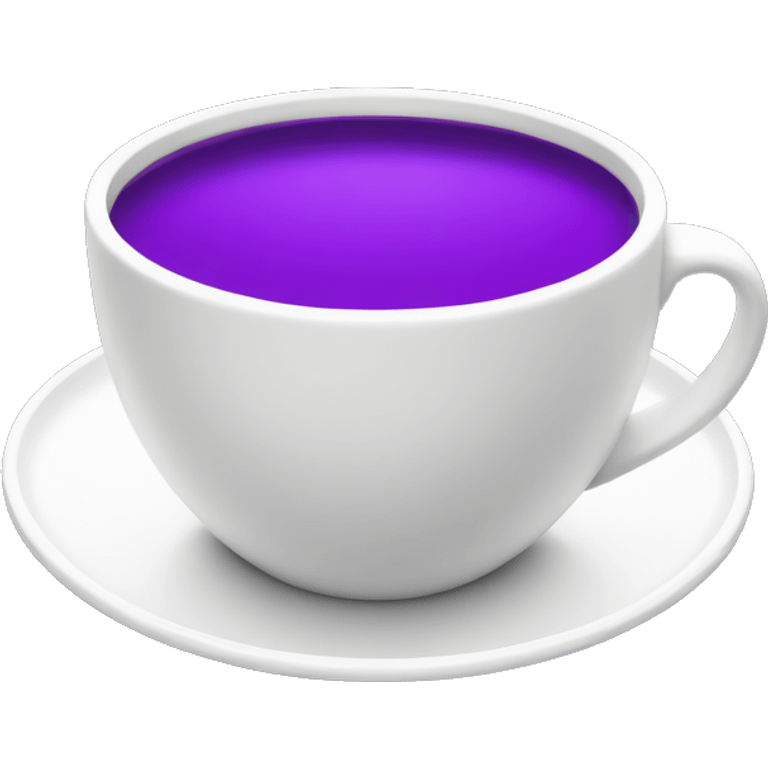 Purple liquid in a white cup emoji