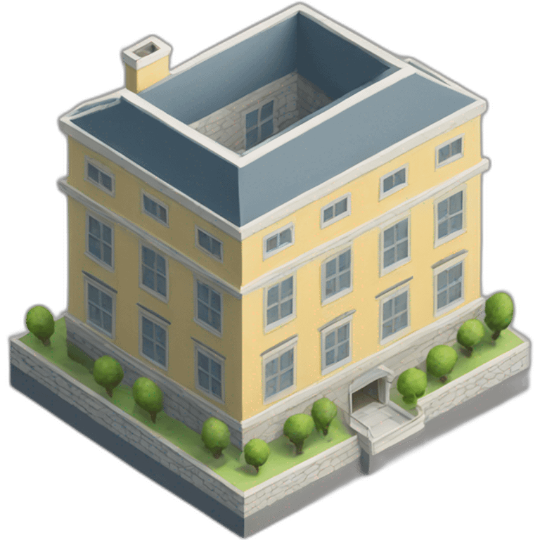 building model isometric emoji