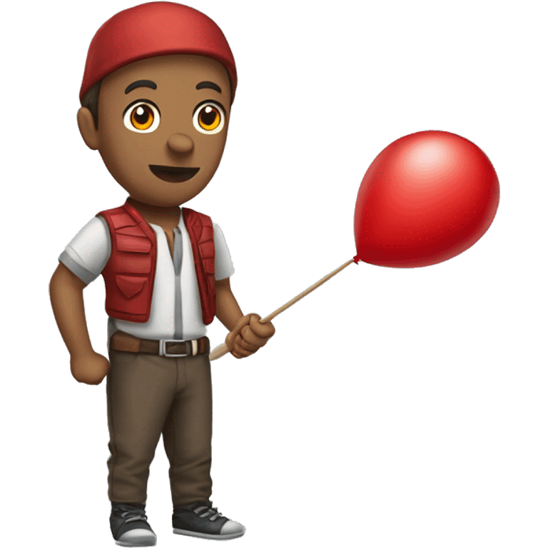 red ballon dart poping  emoji