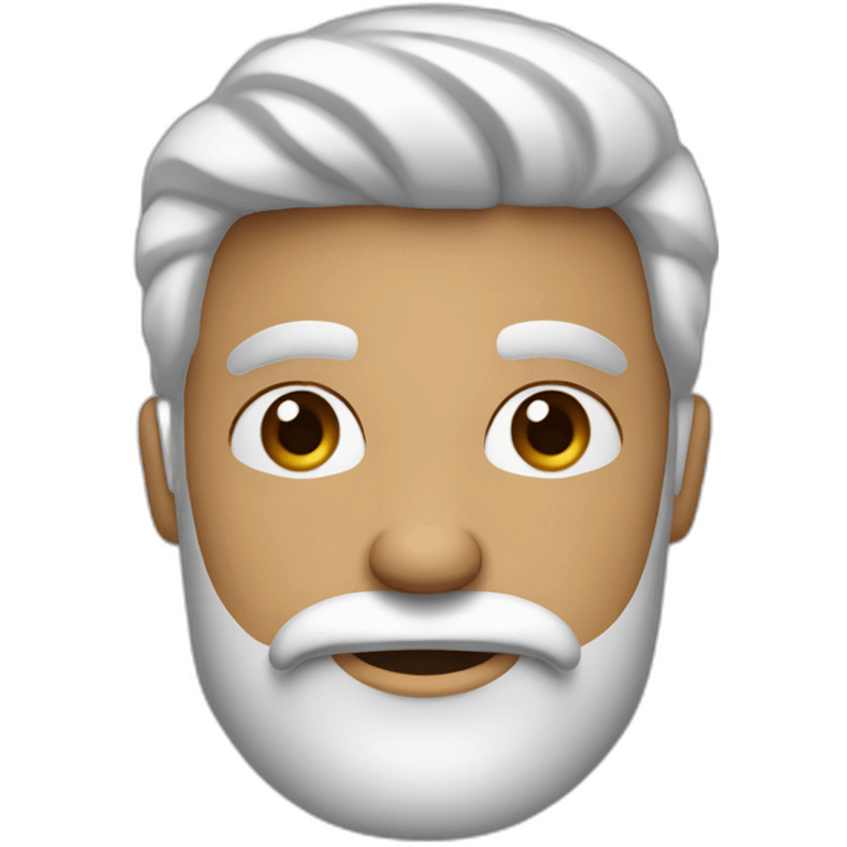 homem branco com barba com um copo café emoji