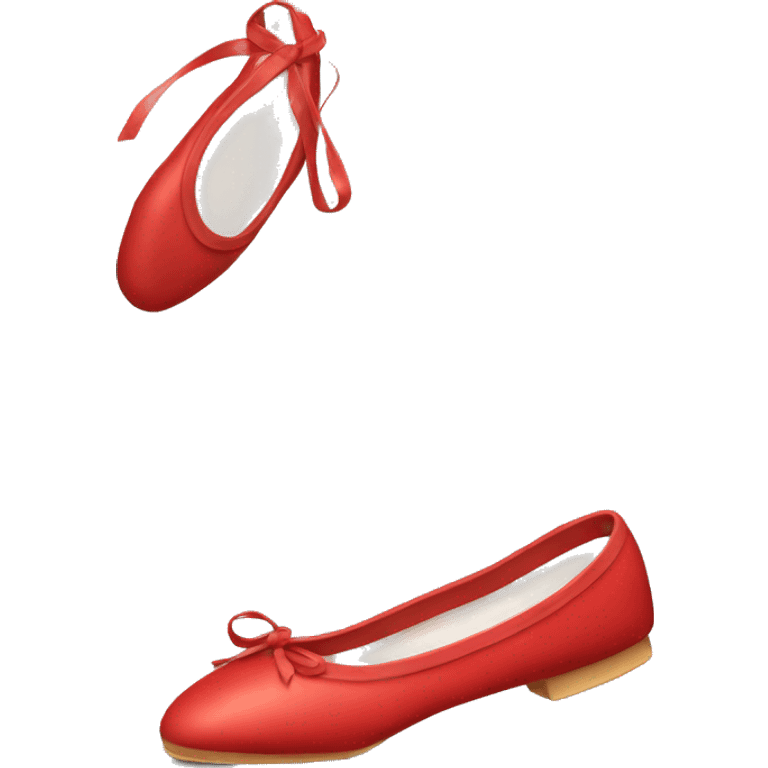 Red ballet shoes emoji