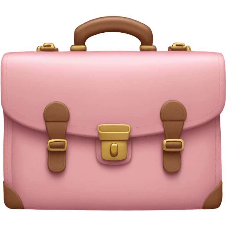 A soft pink briefcase emoji