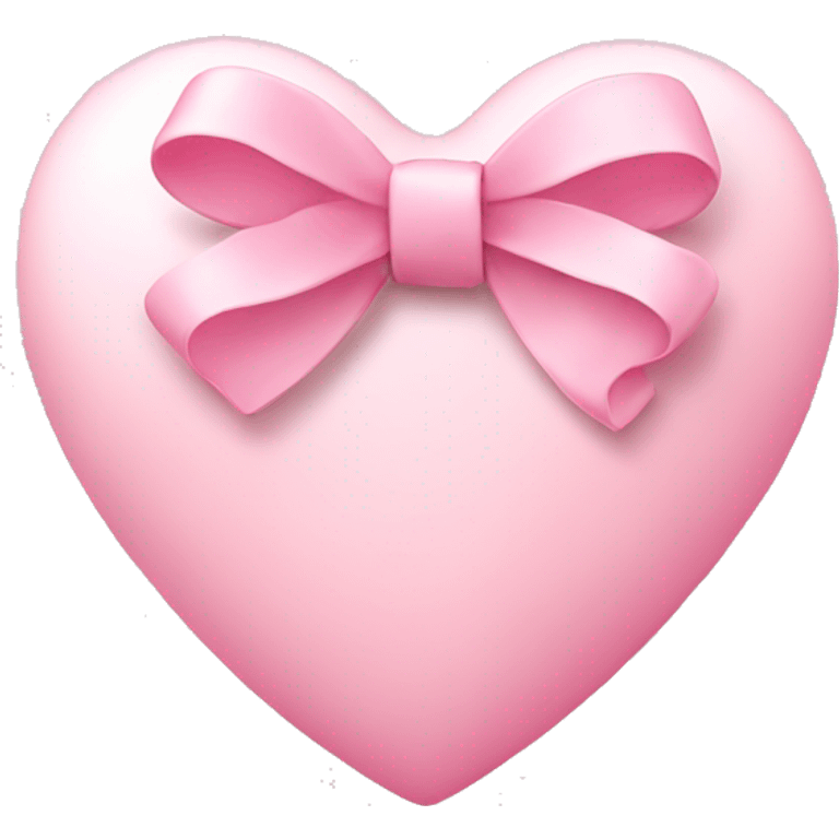 Light Pink heart with bow emoji