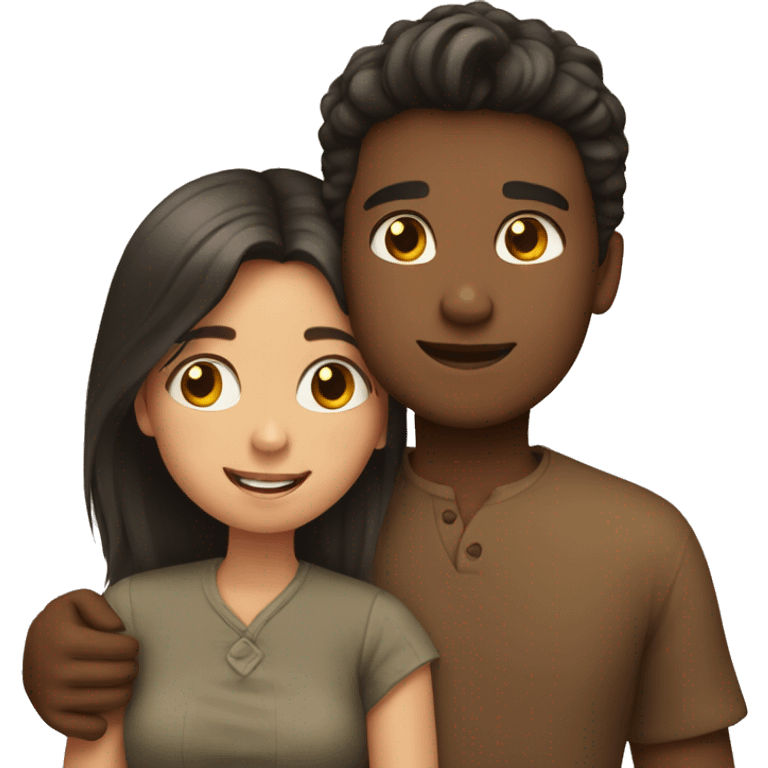 girl and boy cuddling emoji