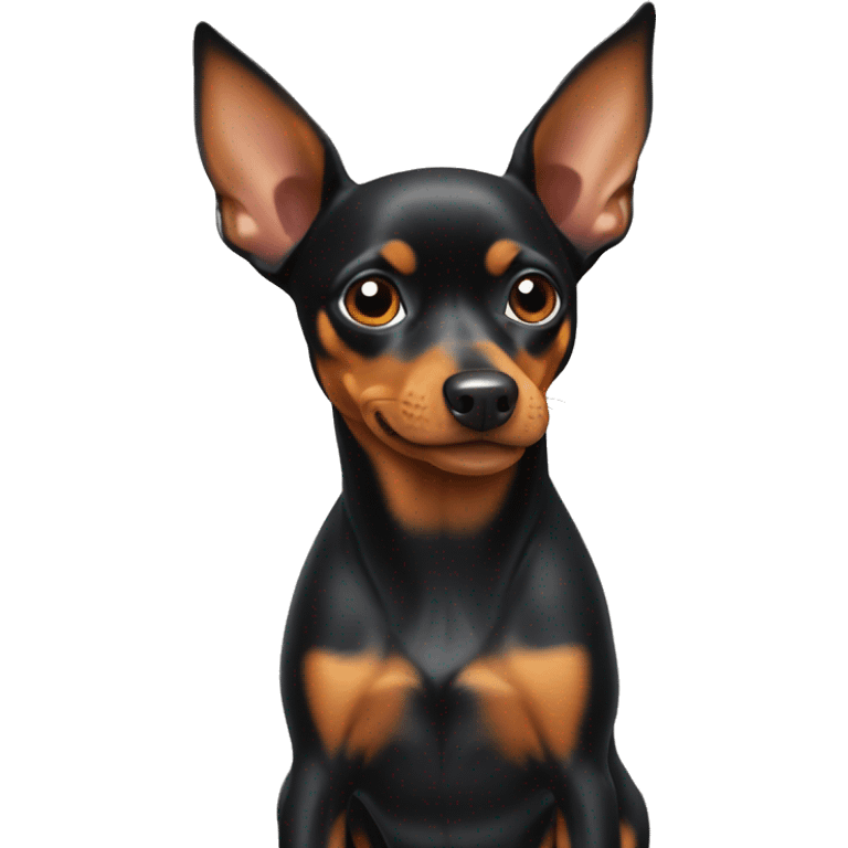 Miniature pinscher at the vet emoji