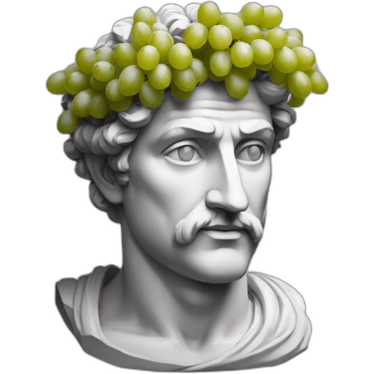 greek god with crown of grapes emoji