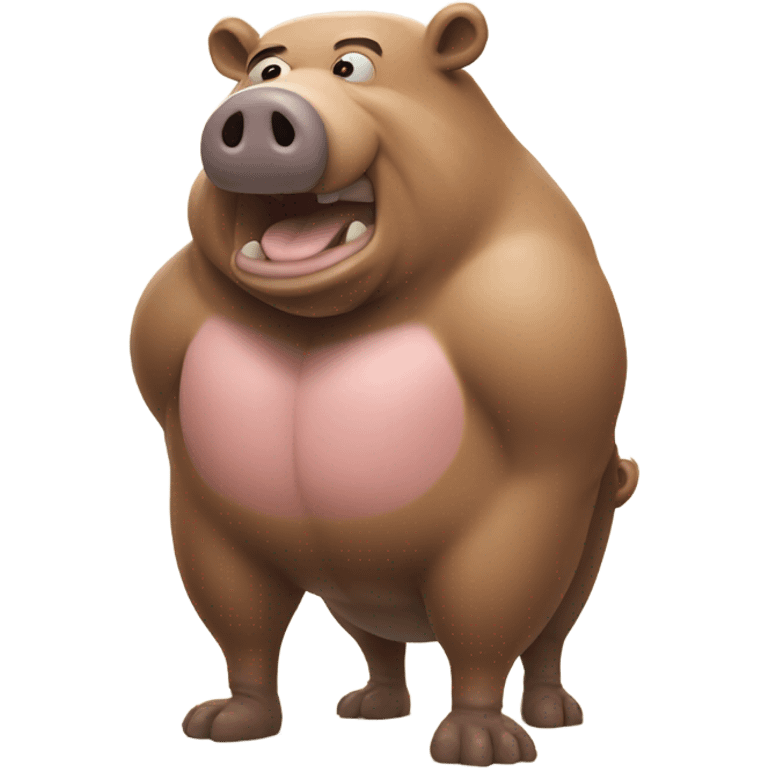 Man bear pig emoji