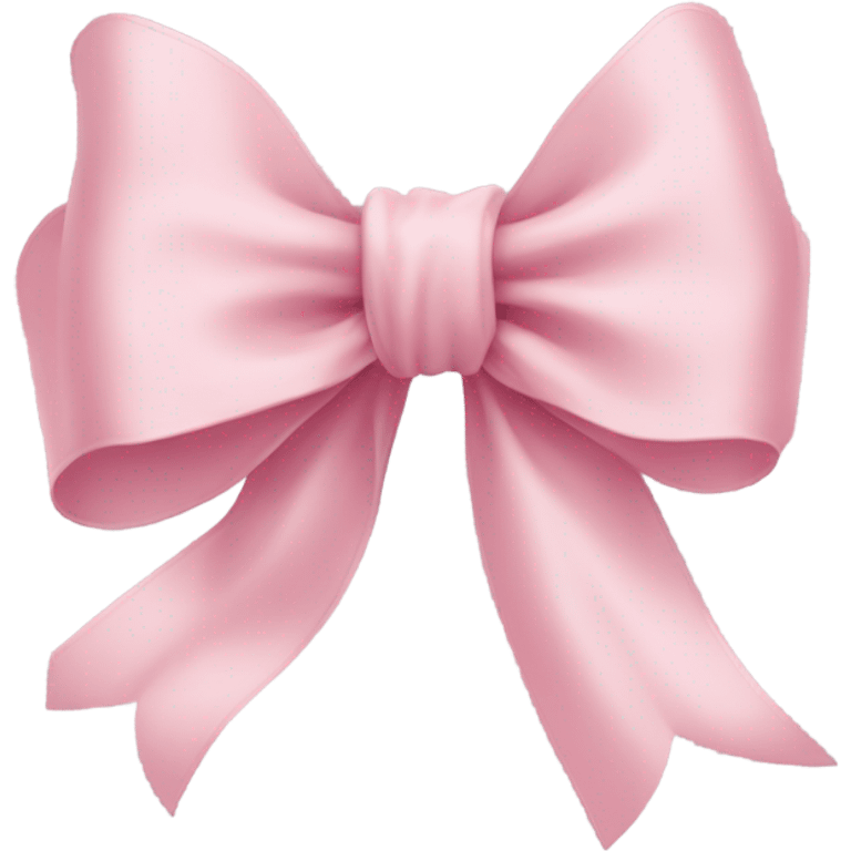 light pink ribbon bow emoji