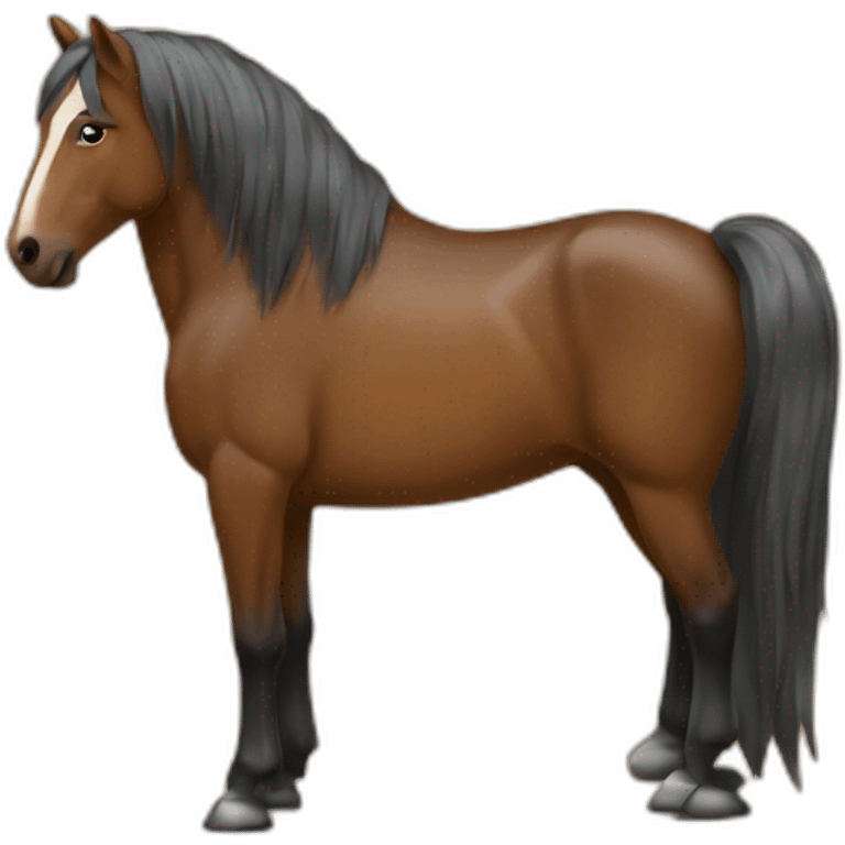 Un cheval sur un autre emoji