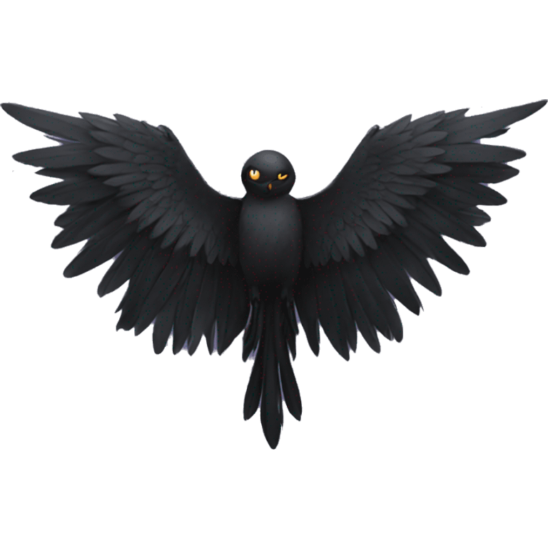 Black wings emoji