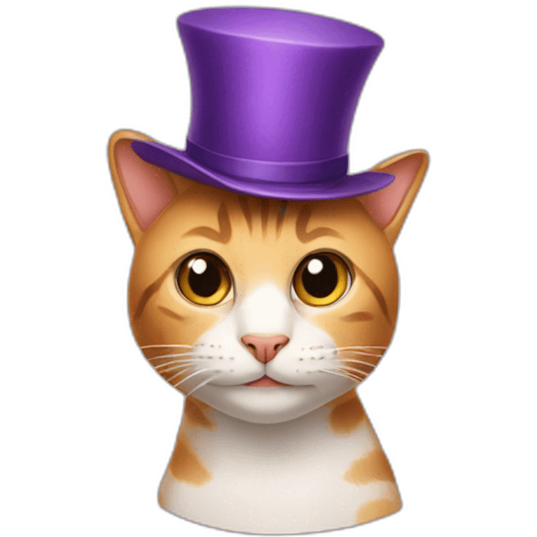 Cat in a hat emoji