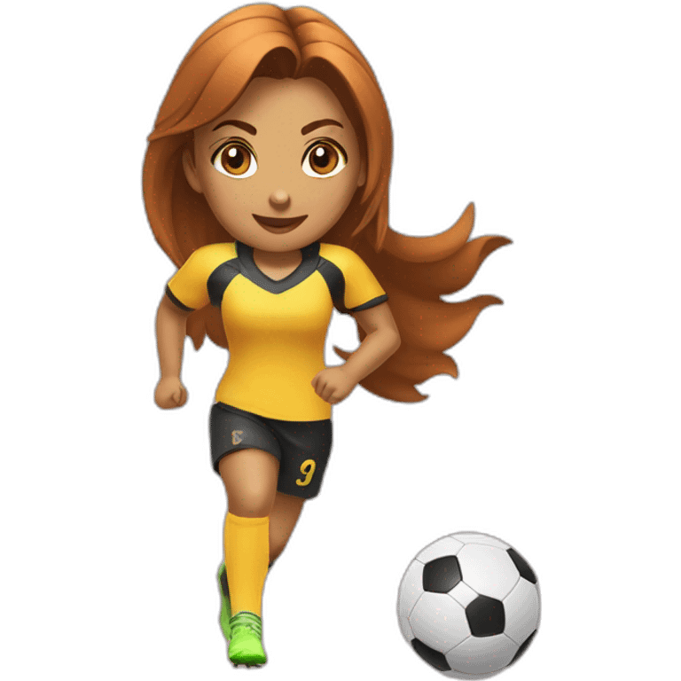 Ankita inu playing football emoji