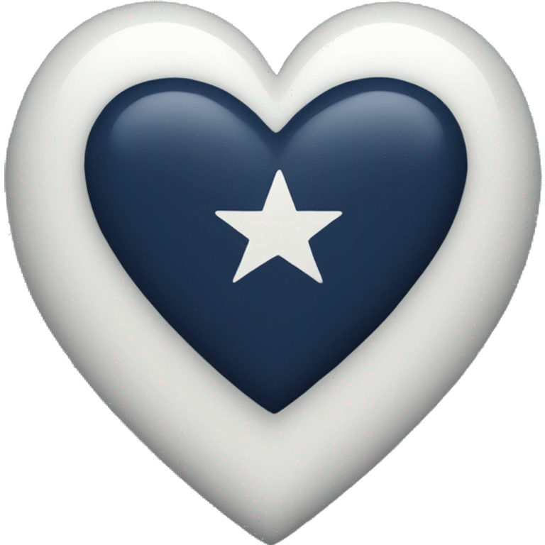 Navy heart emoji