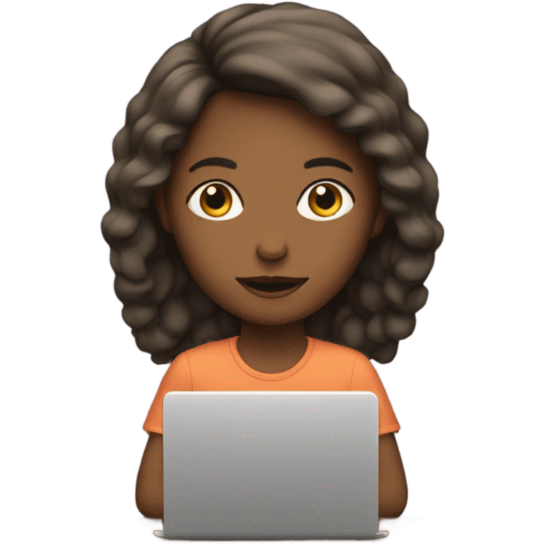 girl with laptop emoji