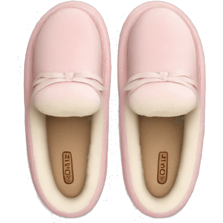 light pink UGG Tasman slippers emoji