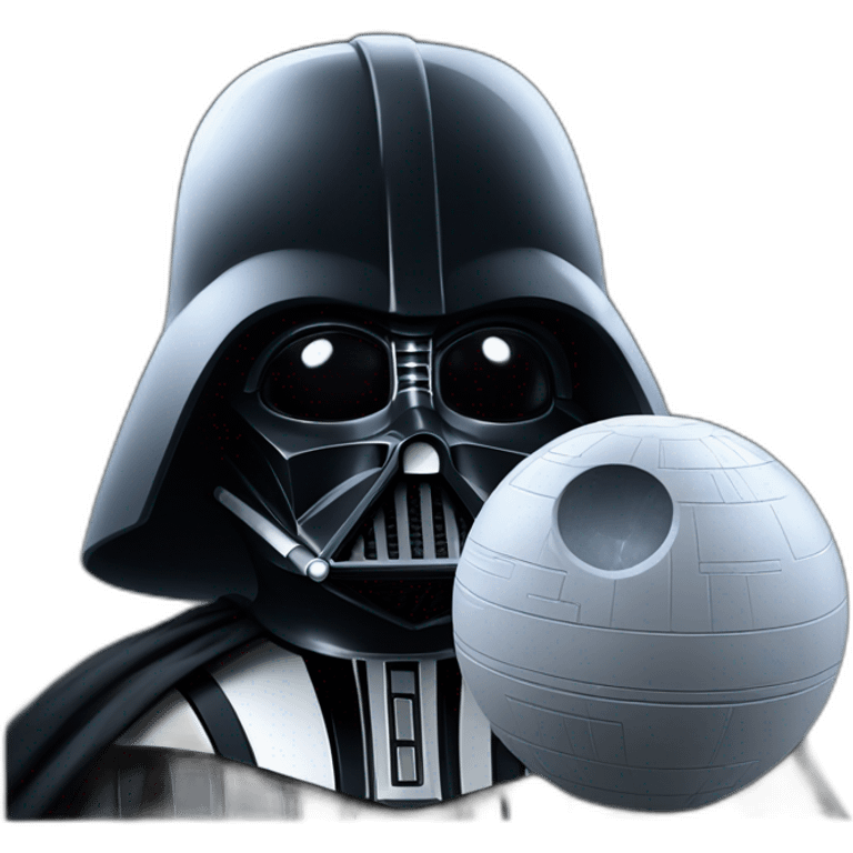 darth vader with death star emoji