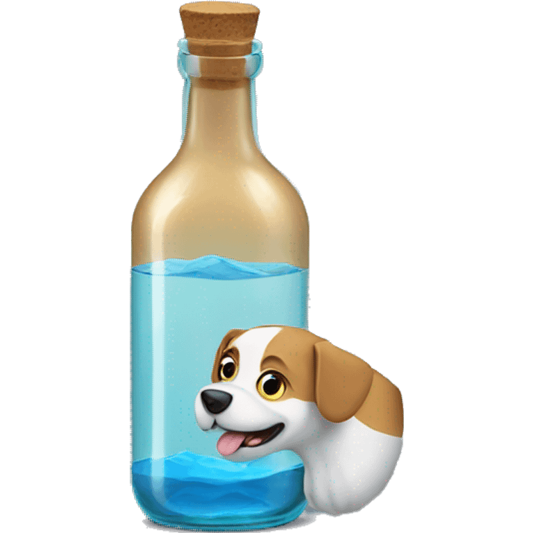 Dog in bottle emoji