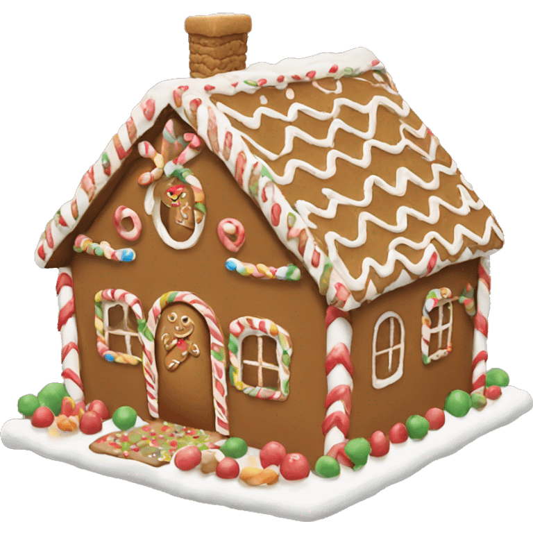 Gingerbread house emoji