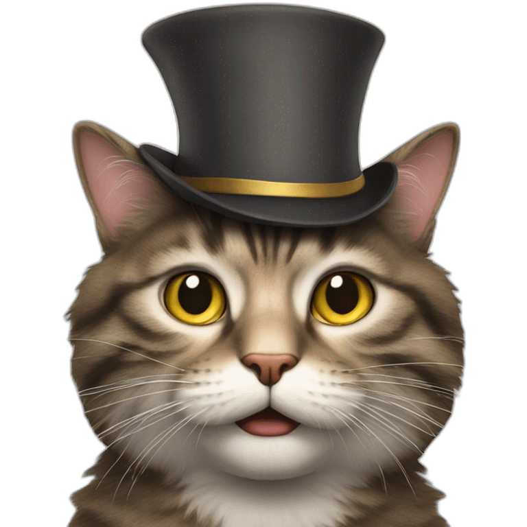 Crazy-cat-with-hat emoji