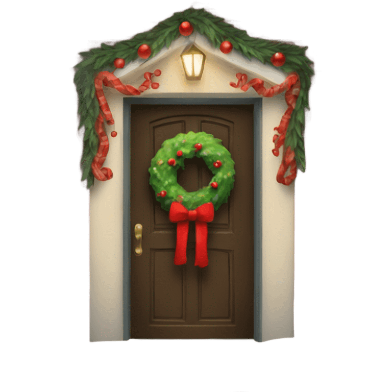 christmas door  emoji