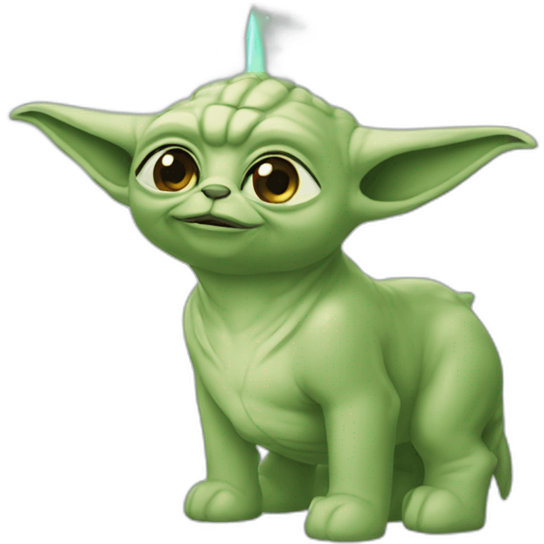 Licorne wiyh yoda emoji