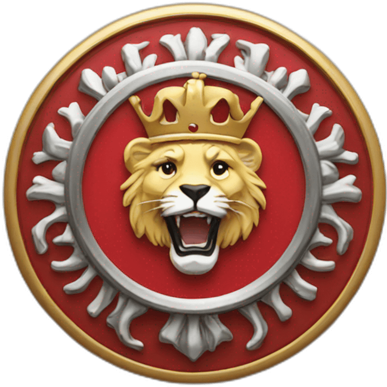 Three lions badge emoji