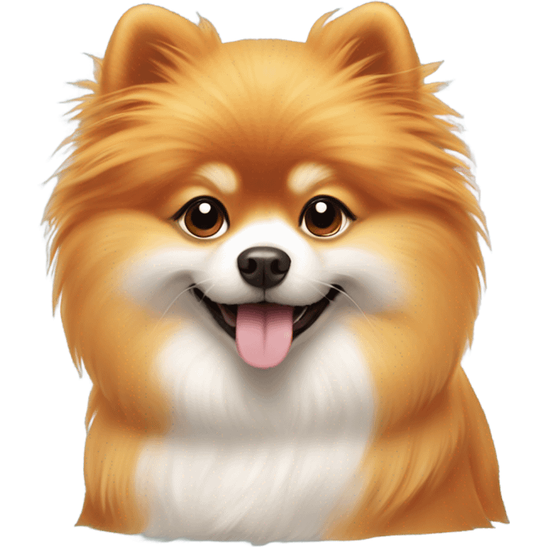 orange Pomeranian dog spa  emoji