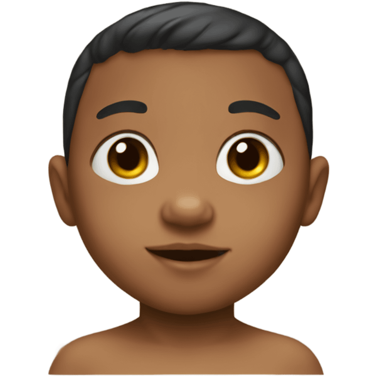 Biracial boy baby emoji